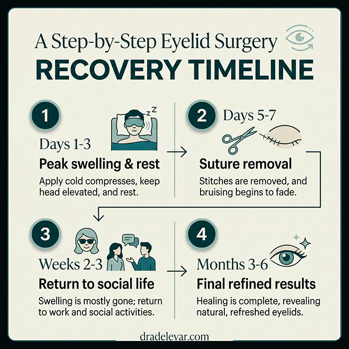 Eyelid Surgery Recovery Timeline